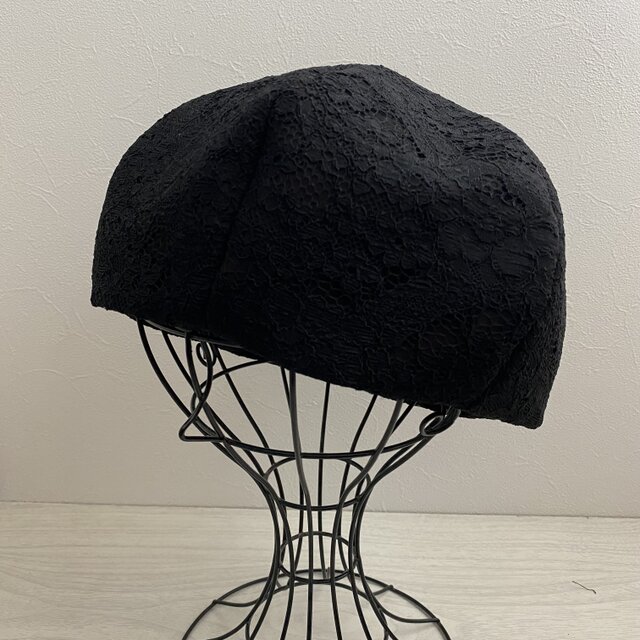 TOPI オールレースのベレー帽（ブラック） | iichi ハンドメイド