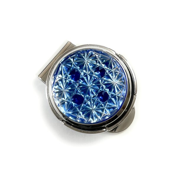 希少　美品　東京切子 KILIKO ゴルフマーカー ゴールド ガラス 桐箱付き 希少 美品 東京切子 KILIKO ゴルフマーカー ゴールド ガラス 桐