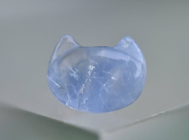 猫ちゃん☆デュモルチェライトインクォーツ ルースs863 | iichi 日々の