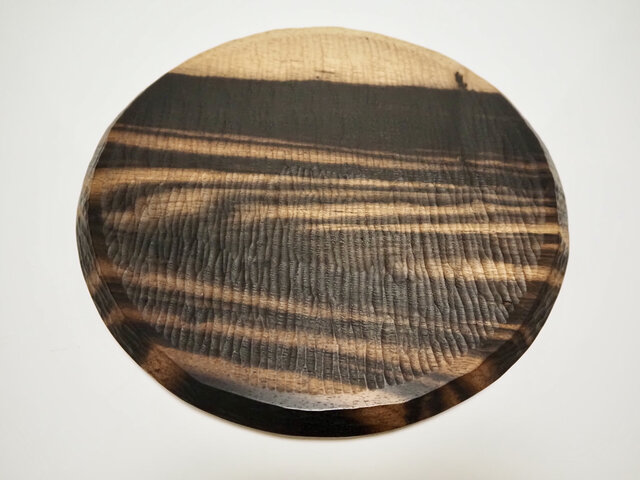 黒柿丸飾り盆 黒柿】丸盆(φ270mm) – おかや木芸