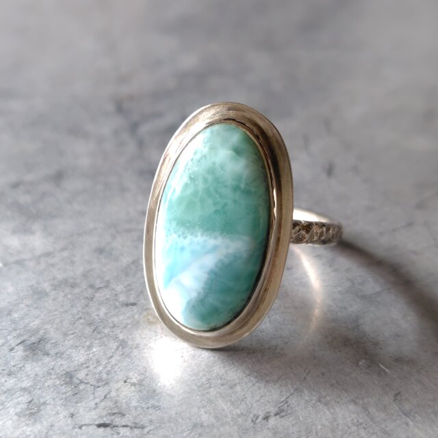 ラリマーシルバーリング#14