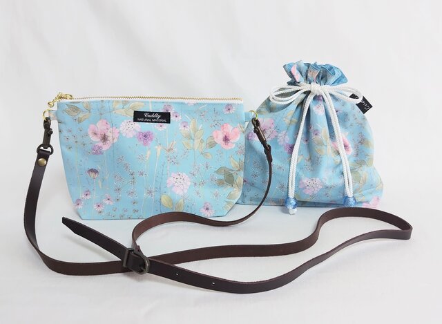 リバティイルマミントの巾着袋 | iichi 日々の暮らしを心地よく