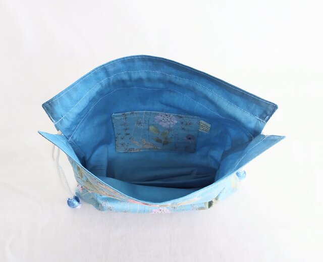 リバティイルマミントの巾着袋 | iichi 日々の暮らしを心地よくする