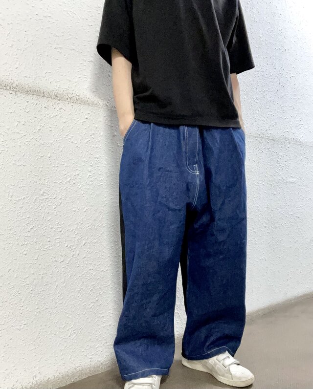 サルエルジーンズ101 indigo×black | iichi 日々の暮らしを心地よく