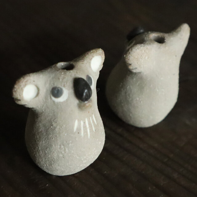 小粒豆コアラ / グレー 花器 一輪挿し | iichi 日々の暮らしを心地よく