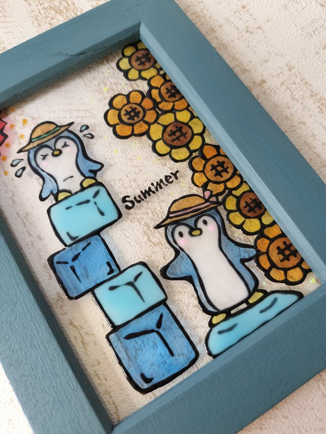 ゆ*め様 ステンドグラス風デザインパッチワーク 干支 巳 ステンド