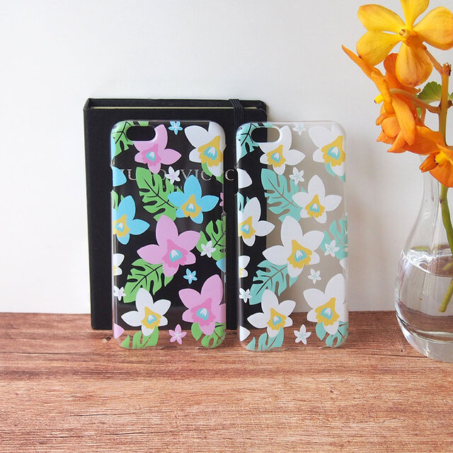 ＜Androidソフト＞クリアスマホケース【夏の蘭】