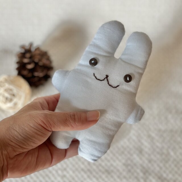 ダブルガーゼのちびフニータ（うさぎのぬいぐるみ） | iichi 日々の