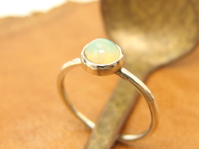 天然石　ハイアライトオパール　ルース　リング　天然石アクセサリー　オーダーリング 天然石 ハイアライトオパール ルース リング 天然石アクセサリー