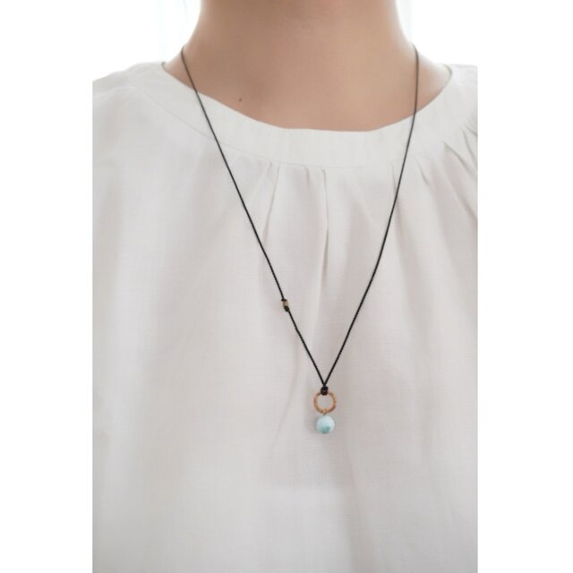 カリブ海の宝石 -ラリマーのネックレス