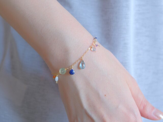 Sundlaug bracelet 天然石ブレスレット 宝石質カイヤナイト
