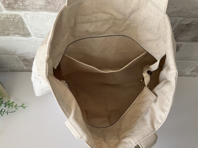 303【ミニサイズ】花と英字　綿麻　チャコール　リンググラニーバッグ 2025年最新花柄リンググラニーバッグの人気アイテム - メルカリ