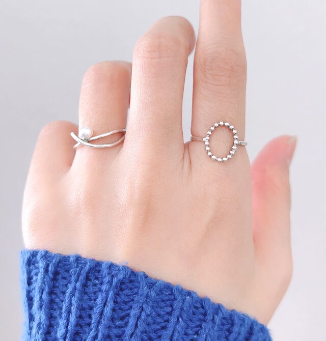 リングsilver【Mone】／ラウンドリング　シルバー925