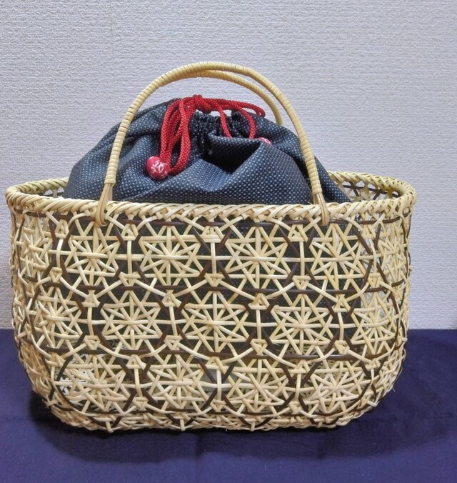 皮籐の華編みバック 36 | iichi 日々の暮らしを心地よくする
