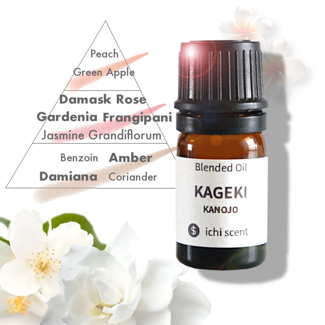 ichi scent【かげきなカノジョ】〜東京ウキウキ〜｜空間をドラマチックに変える｜芳香用ブレンドアロマオイル