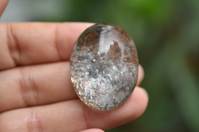 2色☆虹インクルージョン☆ガーデンクォーツs885 | iichi 日々の暮らし