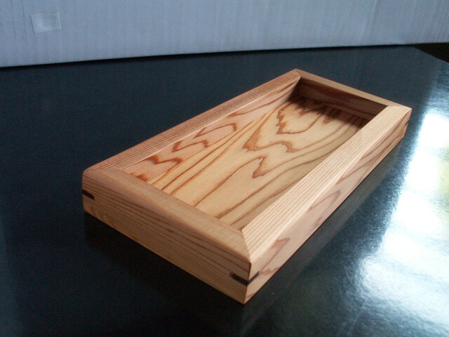 ●屋久杉・杉　木製　ペントレイ　小物置き　K９5