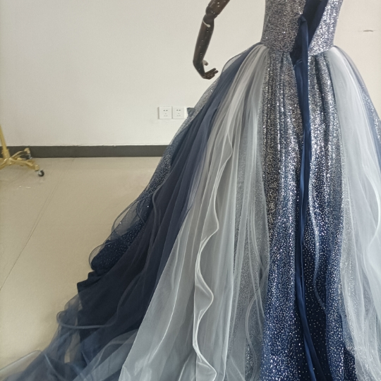 キラキラチュール カラードレス 可愛い 編み上げ プリンセスドレス 