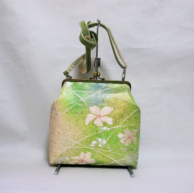 帯リメイク がま口ショルダーバッグ | iichi 日々の暮らしを心地よく