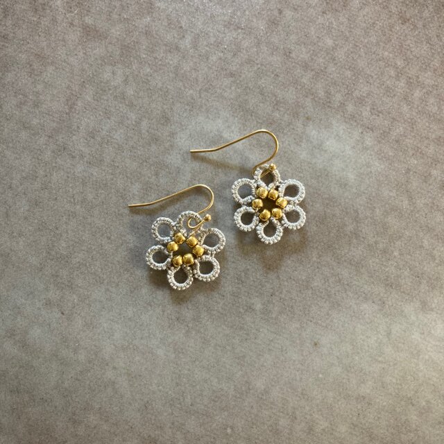 No.106 ＊ハンドメイド＊ サージカルステンレス フックピアス ...