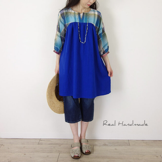 ichi Antiquités｜Linen Tartan Frill Shirt - ichi Antiquités