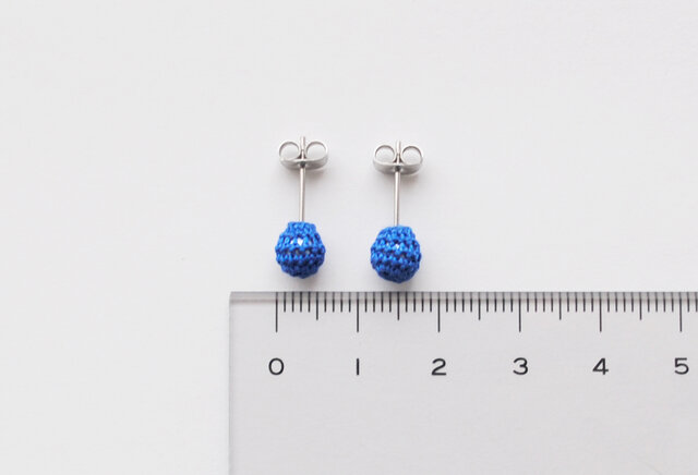 夏色つぼみカットのピアス tsubomi つぼみ 露草 ピアス＜イヤリング交換可＞ | iichi 日々の