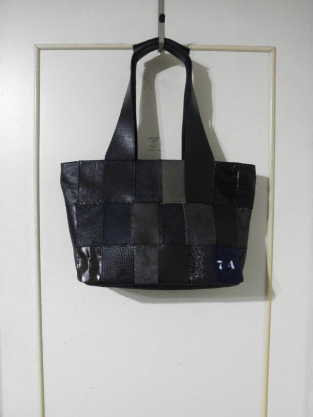 [オーダー制作] レザーパッチワークトートバッグ７４