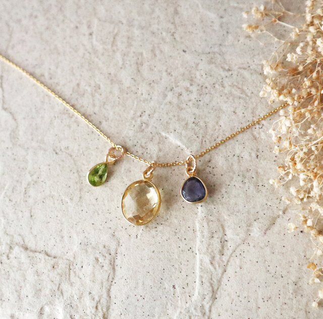 ♢N♢K18 アイオライト＆ペリドット セットチャーム N様専用K18 アイオライト＆ペリドット セットチャーム ♢N♢K18