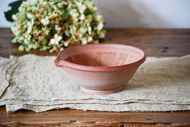 アンティークすり鉢片口 素焼きの片口すり鉢 no.2 | iichi 日々の暮らしを心地よくする