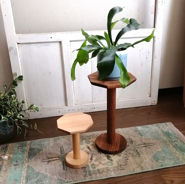 高さ20センチ】木製飾り台 スツール 「Stool No.1」(TOLL 200