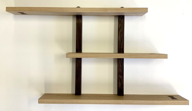 木製ハンドメイド棚 木製吊り棚（3段） | iichi 日々の暮らしを心地よくするハンドメイド