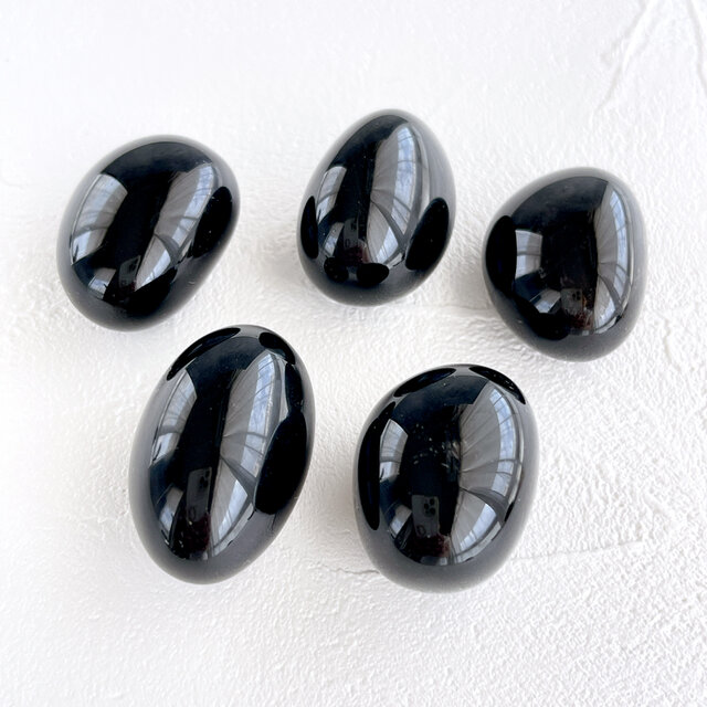 モリオン✧にぎり石✧麻ポーチ付き✧お守り