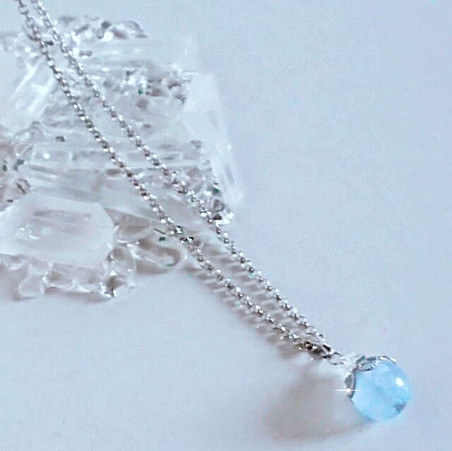 アクアマリン＆プレシャスオパール✴︎14kgfアクセサリー3点 3月の誕生石】天然石アクアマリン&水晶のサージカルステンレス