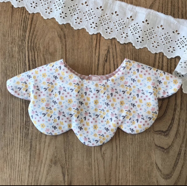 ハンドメイド スタイ お名前刺繍スタイ ぽこぽこガーゼ もくもく