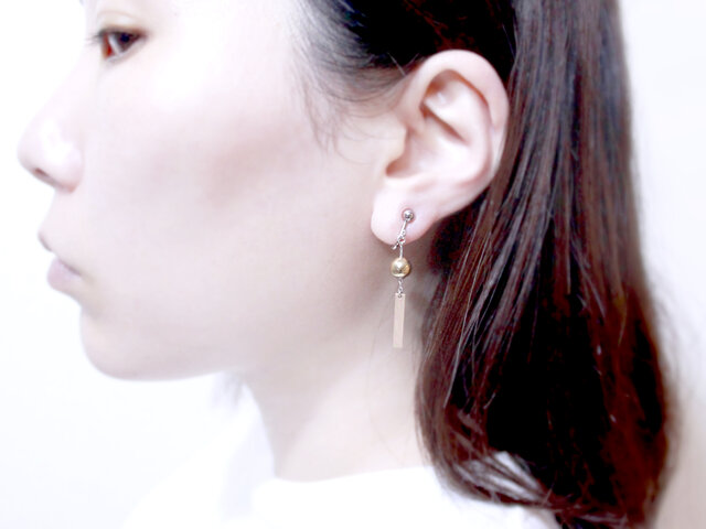 風鈴ピアス/イヤリング 銅＆真鍮.ver | iichi 日々の暮らしを心地よく