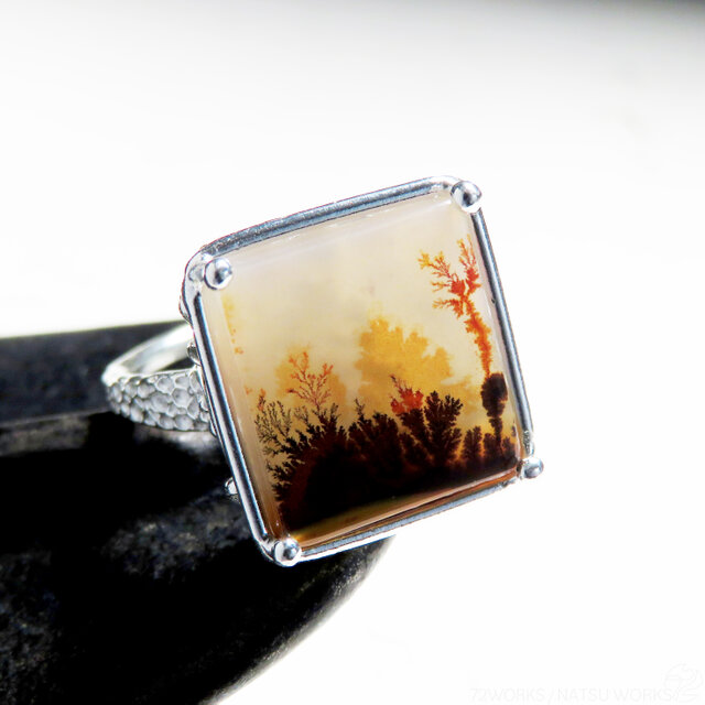 デンドリティック アゲート リング / Dendritic Agate Ring Ll2