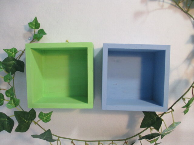 b6 木製 カバー付 ミニカラーボックス ディスプレイボックス ウッド