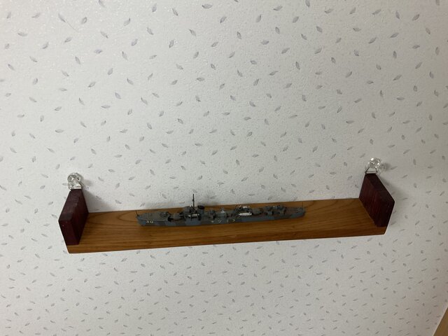 1/700 軍艦模型用ウォールシェルフ。 1/700 軍艦模型用ウォールシェルフ。