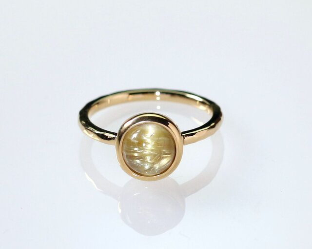 K18YG ルチルクォーツキャッツアイリング 1.49ct | iichi 日々の暮らし