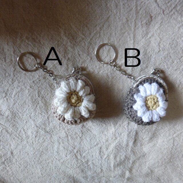 手編みのミニミニがま口バッぐチャーム（送料無料）