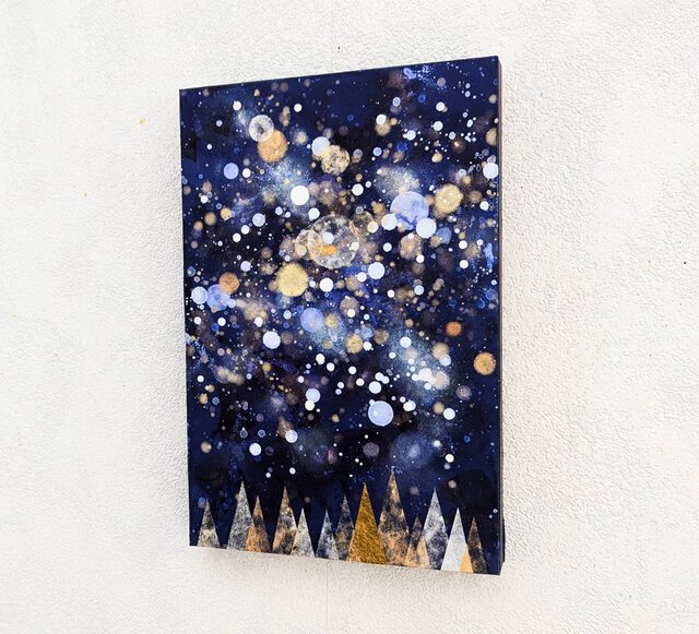 星と森P2号(アクリル原画) | iichi 日々の暮らしを心地よくする