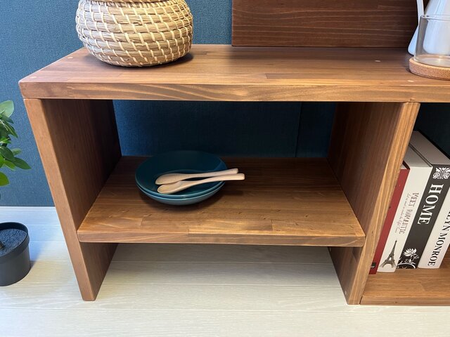 送料無料】 シェルフ 階段形 パイン ブラウン | iichi 日々の