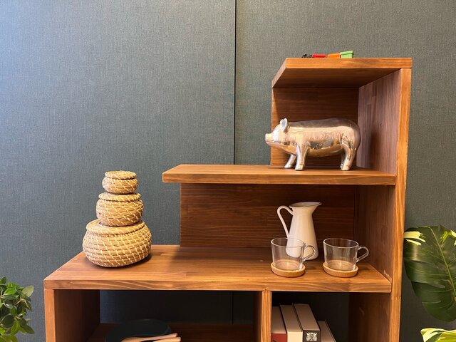 ハンドメイド　ハートの階段シェルフ ハンドメイド ハートの階段シェルフ