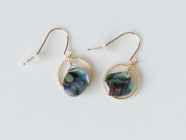 ♦︎アバロンシェル ring♦︎14kgpピアス/イヤリング | iichi