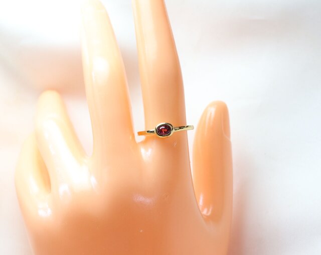 K18YG レッドスピネルリング 0.28ct | iichi 日々の暮らしを心地よく