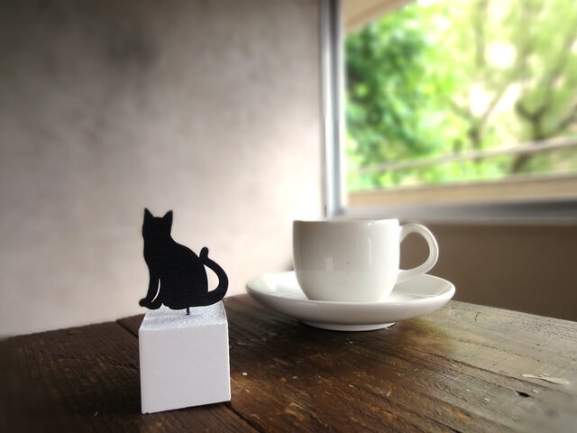 セット販売】アロマストーンのキューブ □ 黒猫 □ 4ポーズ | iichi