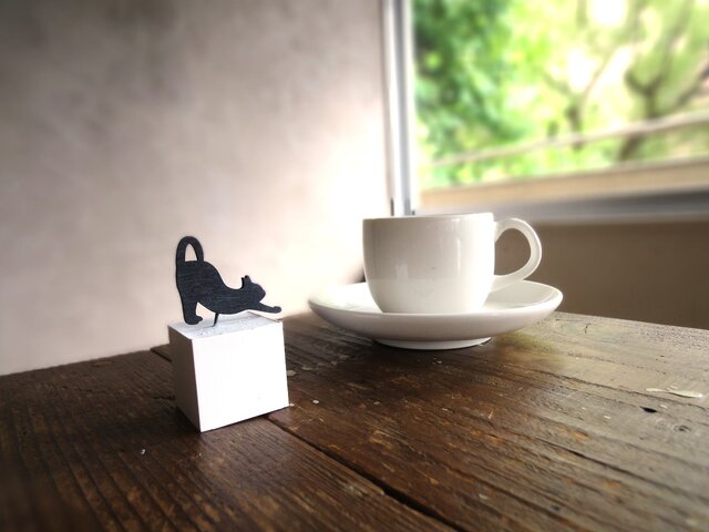 セット販売】アロマストーンのキューブ □ 黒猫 □ 4ポーズ | iichi