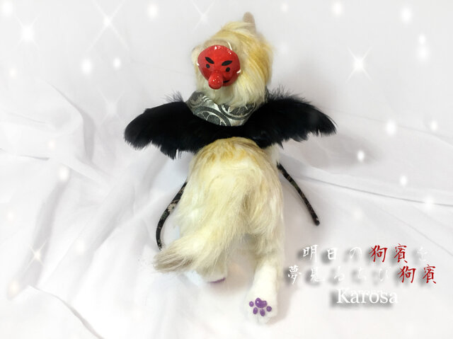 羊毛フェルト オオカミ 狼 アートドール 全稼働 フェルト ウルフ