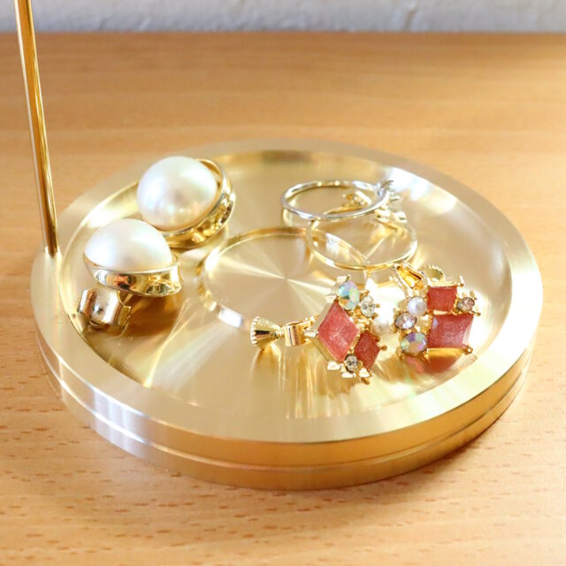 職人直送 ネックレススタンド アクセサリー ジュエリー スタンド 真鍮