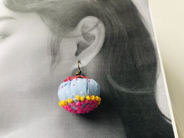 ピアス 1842 イヤリング 布アクセサリー | iichi 日々の暮らしを